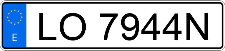 Numer rejestracyjny LO7944N posiada VOLKSWAGEN TRANSPORTER