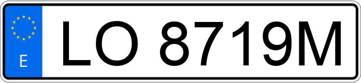 Numer rejestracyjny LO8719M posiada NISSAN TERRANO II