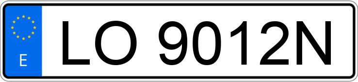 Numer rejestracyjny LO9012N posiada BMW SERIE 3