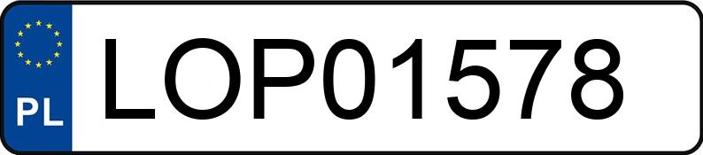 Numer rejestracyjny LOP 01578 posiada BMW 316 KAT - LOP01578