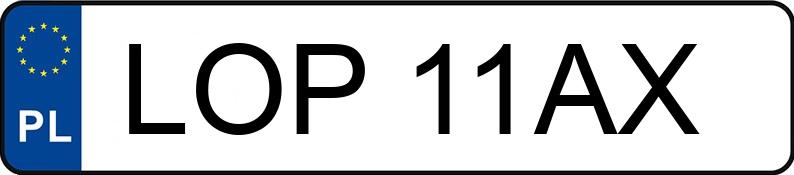 Numer rejestracyjny LOP 11AX posiada MERCEDES-BENZ 260 E Kat. 124 260E - LOP11AX