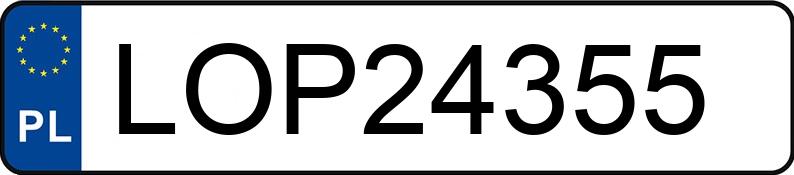 Numer rejestracyjny LOP 24355 posiada OPEL COMBO - LOP24355