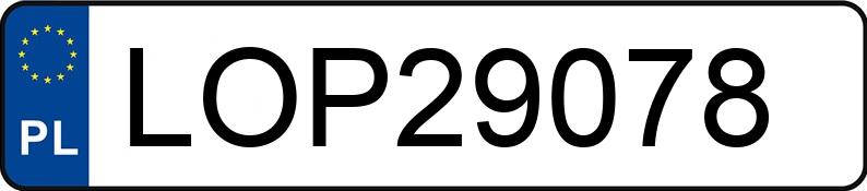 Numer rejestracyjny LOP 29078 posiada OPEL ASTRA-F - LOP29078