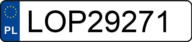 Numer rejestracyjny LOP 29271 posiada RENAULT MEGANE SCENIC 1.9 DCI - LOP29271