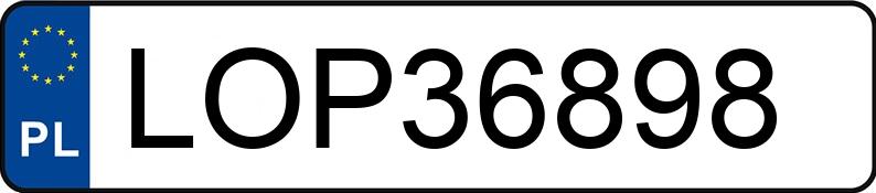 Numer rejestracyjny LOP 36898 posiada PEUGEOT 307 SW 2.0 HDI MR`02 E3 307 SW 2.0 HDI MR`02 E3 - LOP36898