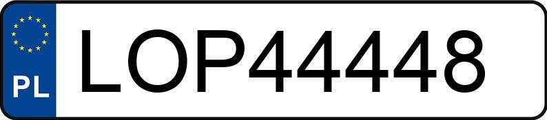 Numer rejestracyjny LOP 44448 posiada RENAULT MODUS - LOP44448