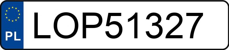 Numer rejestracyjny LOP 51327 posiada OPEL VIVARO - LOP51327