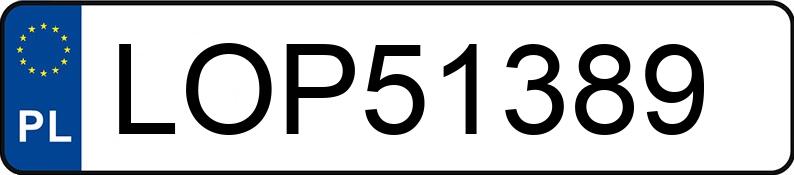 Numer rejestracyjny LOP 51389 posiada SAAB 9-3 SPORT - LOP51389