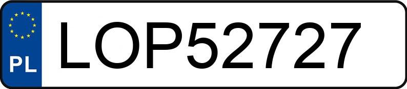 Numer rejestracyjny LOP 52727 posiada BMW 330 - LOP52727