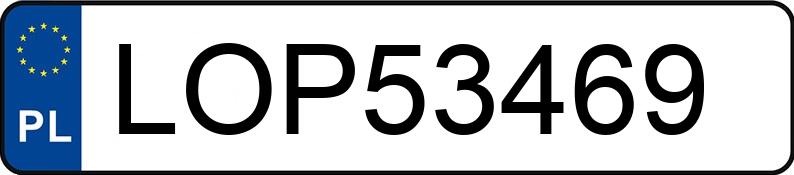 Numer rejestracyjny LOP 53469 posiada BMW X3 - LOP53469