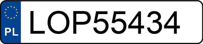Numer rejestracyjny LOP 55434 posiada KIA Sportage 1.6 GDI MR`19 E6d S - LOP55434 Numer rejestracyjny LOP 55434 posiada KIA Sportage 1.6 GDI MR`19 E6d S - LOP55434