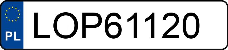 Numer rejestracyjny LOP 61120 posiada LAND ROVER RANGE ROVER EVOQUE - LOP61120