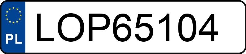 Numer rejestracyjny LOP 65104 posiada SKODA FABIA - LOP65104 Numer rejestracyjny LOP 65104 posiada SKODA FABIA - LOP65104