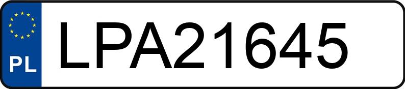 Numer rejestracyjny LPA 21645 posiada BMW 530 Diesel MR`03 E3 E60 530 Diesel MR`03 E3 E60 - LPA21645