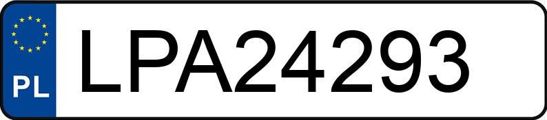 Numer rejestracyjny LPA 24293 posiada VOLKSWAGEN PASSAT - LPA24293 Numer rejestracyjny LPA 24293 posiada VOLKSWAGEN PASSAT - LPA24293