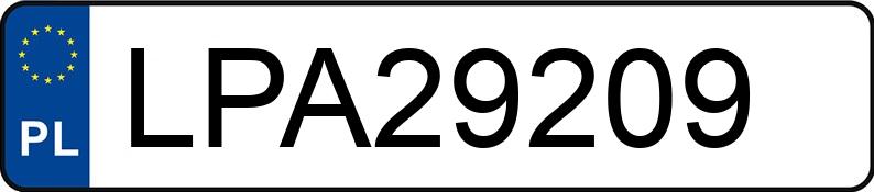 Numer rejestracyjny LPA 29209 posiada AUDI A4 - LPA29209