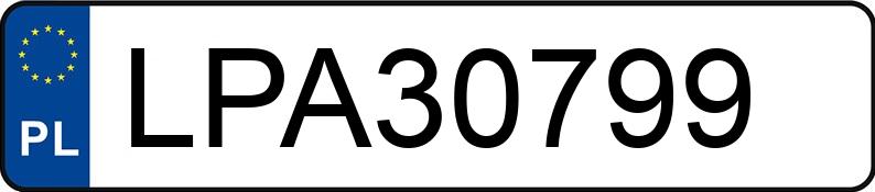 Numer rejestracyjny LPA 30799 posiada BMW 730D - LPA30799