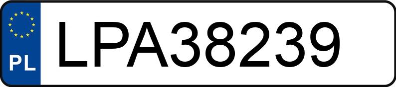 Numer rejestracyjny LPA 38239 posiada VOLVO S80 2.0T - LPA38239 Numer rejestracyjny LPA 38239 posiada VOLVO S80 2.0T - LPA38239