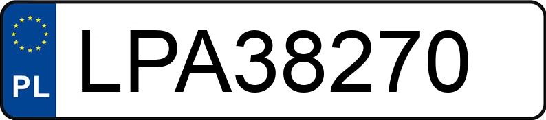 Numer rejestracyjny LPA 38270 posiada MERCEDES-BENZ C 300 - LPA38270