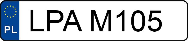 Numer rejestracyjny LPA M105 posiada ALFA ROMEO Spider 2.0 916 Spider 2.0 916 - LPAM105