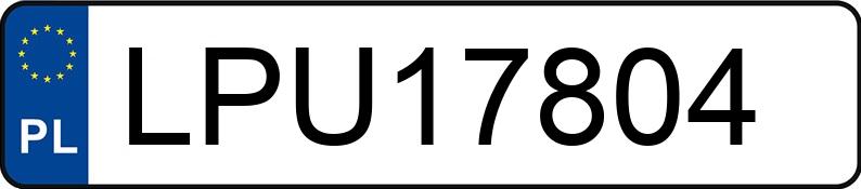 Numer rejestracyjny LPU 17804 posiada RENAULT LAGUNA KOMBI - LPU17804