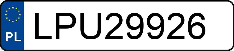 Numer rejestracyjny LPU 29926 posiada MAZDA 323F - LPU29926 Numer rejestracyjny LPU 29926 posiada MAZDA 323F - LPU29926