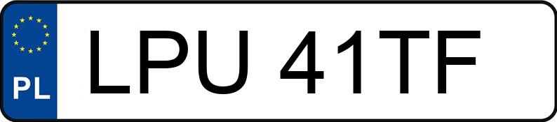 Numer rejestracyjny LPU 41TF posiada SEAT TOLEDO - LPU41TF Numer rejestracyjny LPU 41TF posiada SEAT TOLEDO - LPU41TF