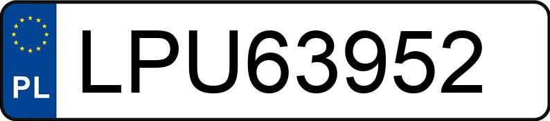 Numer rejestracyjny LPU 63952 posiada  PASSAT - LPU63952