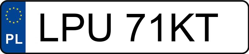 Numer rejestracyjny LPU 71KT posiada OPEL MANTA - LPU71KT
