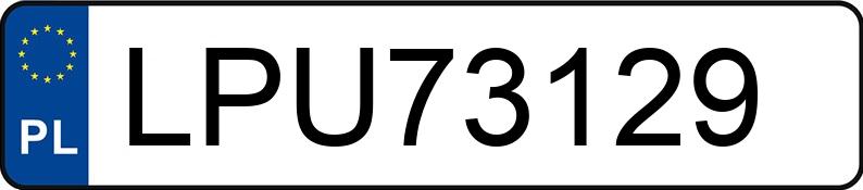 Numer rejestracyjny LPU 73129 posiada SUBARU WRX STI 2.5 MR`15 E6 Sport - LPU73129