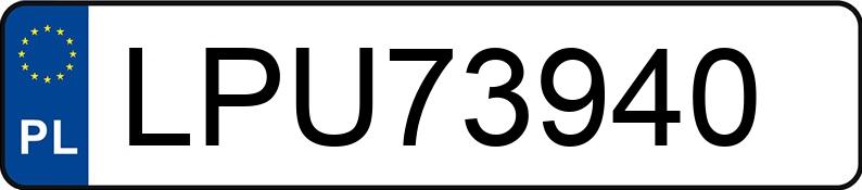 Numer rejestracyjny LPU 73940 posiada AUDI A6 - LPU73940