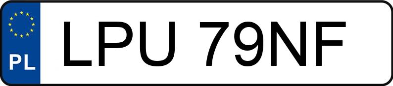 Numer rejestracyjny LPU 79NF posiada ALFA ROMEO 155 - LPU79NF Numer rejestracyjny LPU 79NF posiada ALFA ROMEO 155 - LPU79NF