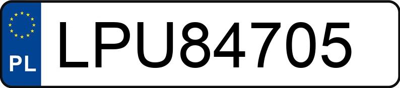 Numer rejestracyjny LPU 84705 posiada VOLKSWAGEN GOLF - LPU84705