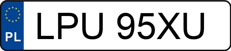 Numer rejestracyjny LPU 95XU posiada SAM - LPU95XU Numer rejestracyjny LPU 95XU posiada SAM - LPU95XU