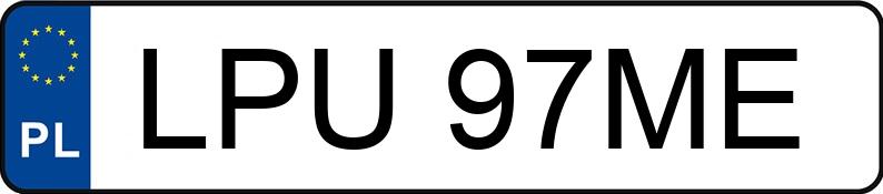 Numer rejestracyjny LPU 97ME posiada HONDA ACCORD - LPU97ME