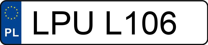 Numer rejestracyjny LPU L106 posiada WAZ LADA 2107 2107 - LPUL106 Numer rejestracyjny LPU L106 posiada WAZ LADA 2107 2107 - LPUL106