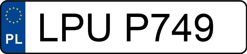Numer rejestracyjny LPU P749 posiada OPEL VECTRA-B 1.6 - LPUP749 Numer rejestracyjny LPU P749 posiada OPEL VECTRA-B 1.6 - LPUP749