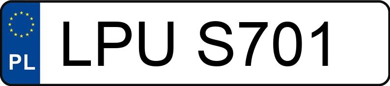 Numer rejestracyjny LPU S701 posiada DAEWOO / FSO Polonez Atu 1.6 Kat. PLUS GSi - LPUS701