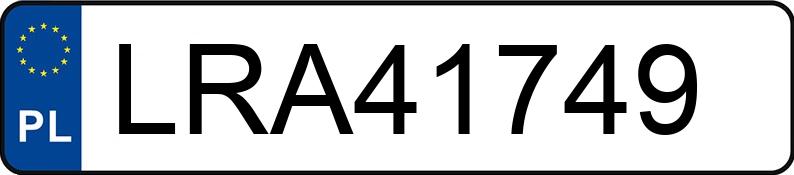 Numer rejestracyjny LRA 41749 posiada VOLKSWAGEN PASSAT CC - LRA41749