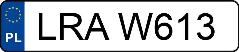 Numer rejestracyjny LRA W613 posiada OPEL VECTRA 2.0 - LRAW613