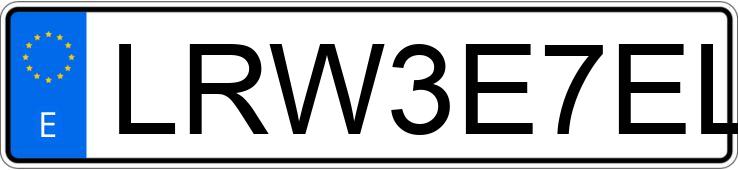 Numer rejestracyjny LRW3E7EL6PC862638 posiada TESLA MODEL 3