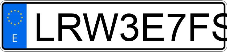 Numer rejestracyjny LRW3E7FS5RC281852 posiada TESLA MODEL 3 Numer rejestracyjny LRW3E7FS5RC281852 posiada TESLA MODEL 3