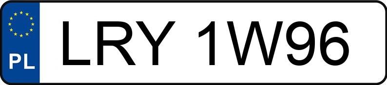 Numer rejestracyjny LRY 1W96 posiada AUDI A6 - LRY1W96 Numer rejestracyjny LRY 1W96 posiada AUDI A6 - LRY1W96