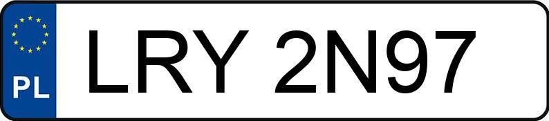 Numer rejestracyjny LRY 2N97 posiada SAAB 9-5 MR`05 E4 t Linear - LRY2N97