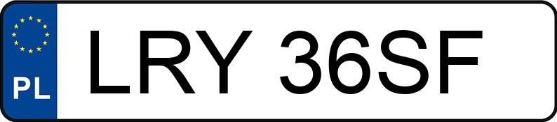 Numer rejestracyjny LRY 36SF posiada BMW 530 D - LRY36SF