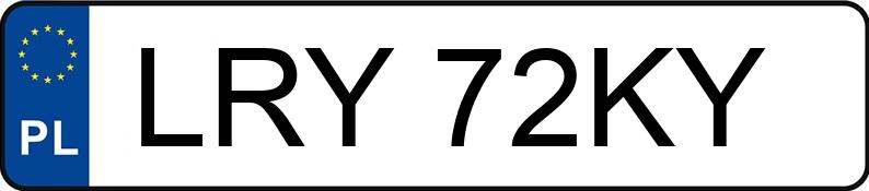 Numer rejestracyjny LRY 72KY posiada VOLKSWAGEN TRANSPORTER - LRY72KY