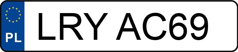 Numer rejestracyjny LRY AC69 posiada BMW 316 - LRYAC69 Numer rejestracyjny LRY AC69 posiada BMW 316 - LRYAC69