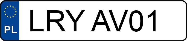 Numer rejestracyjny LRY AV01 posiada TOYOTA Avensis Wagon 2.0 Diesel MR`03 E4 Luna - LRYAV01