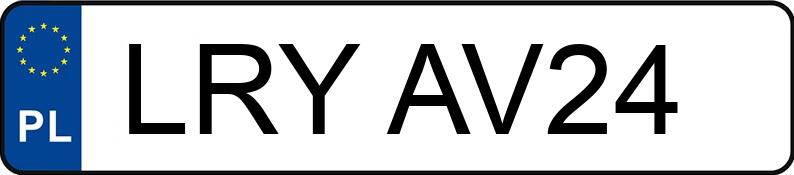 Numer rejestracyjny LRY AV24 posiada TOYOTA RAV4 - LRYAV24