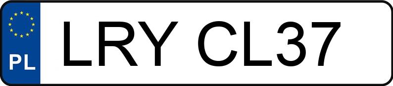 Numer rejestracyjny LRY CL37 posiada VOLKSWAGEN GOLF - LRYCL37 Numer rejestracyjny LRY CL37 posiada VOLKSWAGEN GOLF - LRYCL37